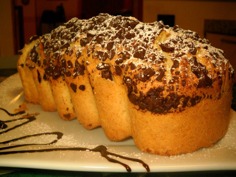 Plumcake con scaglie di fondente