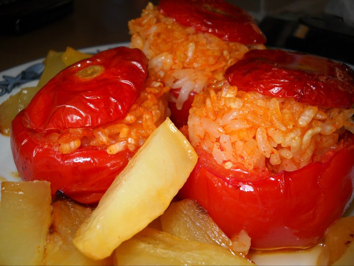 Pomodori con il riso e patate